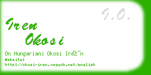 iren okosi business card